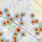 Gibbs Gillespie - Pinner Sales listings heatmap