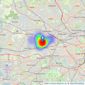 Gibbs Gillespie - Pitshanger Lane listings heatmap