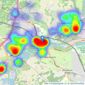 Gibbs Gillespie - Rickmansworth Sales listings heatmap