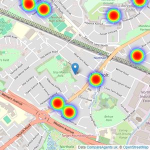 Gibbs Gillespie - Ruislip Manor, covering Northolt listings heatmap