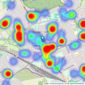 Gibson Honey - Ruislip - Sales listings heatmap