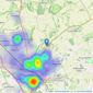 Giggs & Bell - Stopsley listings heatmap