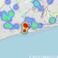 Gilbert & Cleveland - Bognor Regis listings heatmap