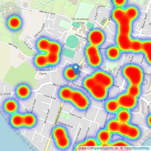 Gilbert & Cleveland - Selsey listings heatmap