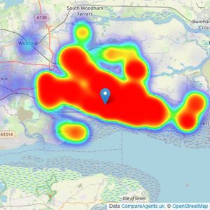 Gilbert & Rose - Leigh-on-sea listings heatmap