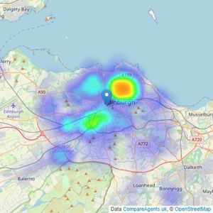 Gilson Gray LLP - Edinburgh listings heatmap