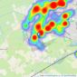 Gino's Estate Agents - Nailsea listings heatmap