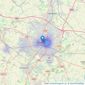 GLB Property Services Limited - Coventry listings heatmap