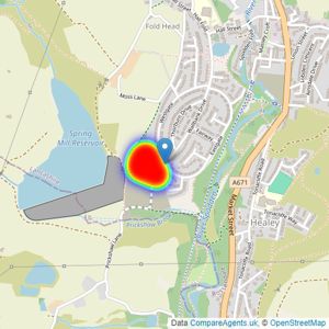 Gleeson Homes (Greater Manchester) listings heatmap