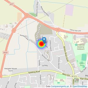 Gleeson Homes (Midlands) listings heatmap