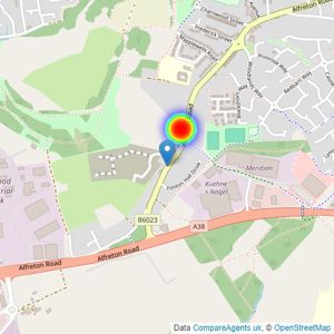 Gleeson Homes (Midlands) listings heatmap