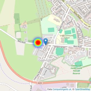 Gleeson Homes (Tyne and Wear) listings heatmap