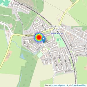 Gleeson Homes (Tyne and Wear) listings heatmap