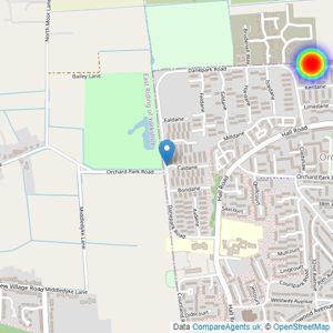 Gleeson Homes (Yorkshire East) listings heatmap