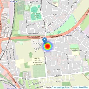 Gleeson Homes (Yorkshire East) listings heatmap