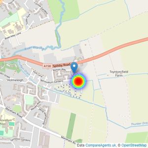 Gleeson Homes (Yorkshire East) listings heatmap