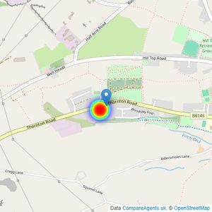 Gleeson Homes (Yorkshire West) listings heatmap