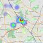 Glen Hall - London listings heatmap