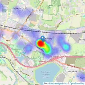 Glenn Flegg & Company - Slough listings heatmap