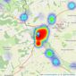 Goadsby - Blandford listings heatmap