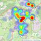 Goadsby - Ferndown listings heatmap