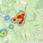 Goadsby - Fordingbridge listings heatmap