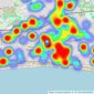 Goadsby - Southbourne listings heatmap