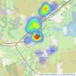 Goadsby - Wareham listings heatmap