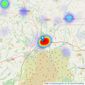 Godfrey Short & Squire - Okehampton listings heatmap