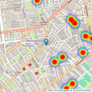 Godson des Forges - London listings heatmap