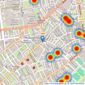 Godson des Forges - London listings heatmap