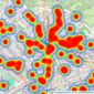 Goldschmidt & Howland - Hampstead - Sales listings heatmap