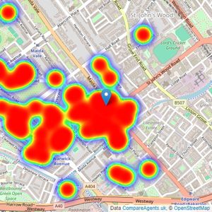 Goldschmidt & Howland - Little Venice - Sales listings heatmap