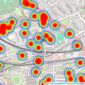 Goldschmidt & Howland - West Hampstead - Sales listings heatmap