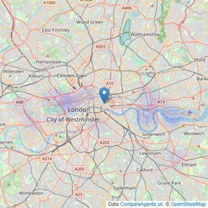 Goldstone Letting & Management Ltd - London listings heatmap