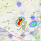 Goodacres Residential - Cranfield listings heatmap