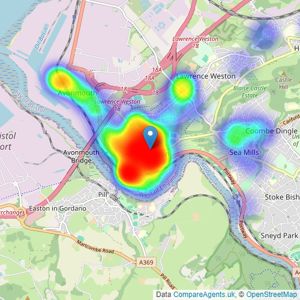 Goodman & Lilley - Shirehampton listings heatmap