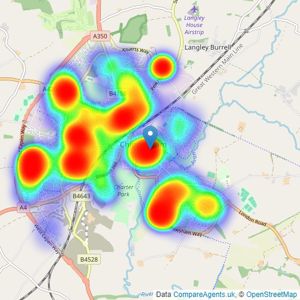 Goodman Warren Beck - Chippenham listings heatmap