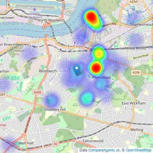 Goodwin Ellis Property Services Ltd - London listings heatmap