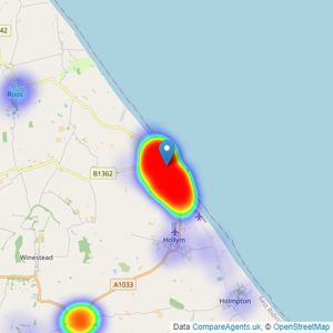 Goodwin Fox - Withernsea listings heatmap