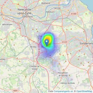 Gordon Lamb Ltd - Washington listings heatmap