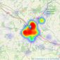 Gould & Harrison Estate Agents - Ashford listings heatmap