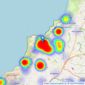 Goundrys - St. Agnes listings heatmap