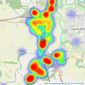 Gowland White - Yarm listings heatmap