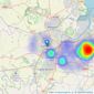 G.R. Estates - Stockton-on-Tees listings heatmap