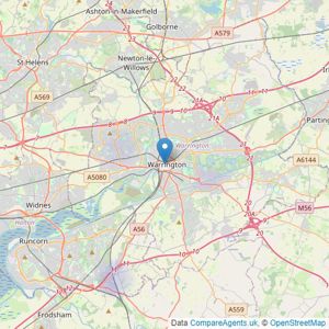 Grace Estates - Covering Warrington listings heatmap