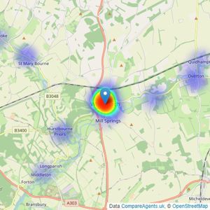 Graham & Co - Whitchurch listings heatmap