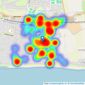 Graham Butt Estate Agents - East Preston listings heatmap