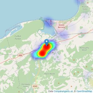 Grampian Property Centre - Forres listings heatmap