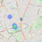 Granger & Oaks - Nottingham listings heatmap